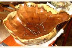 Mesquite bowl by artist Buddy Compton.